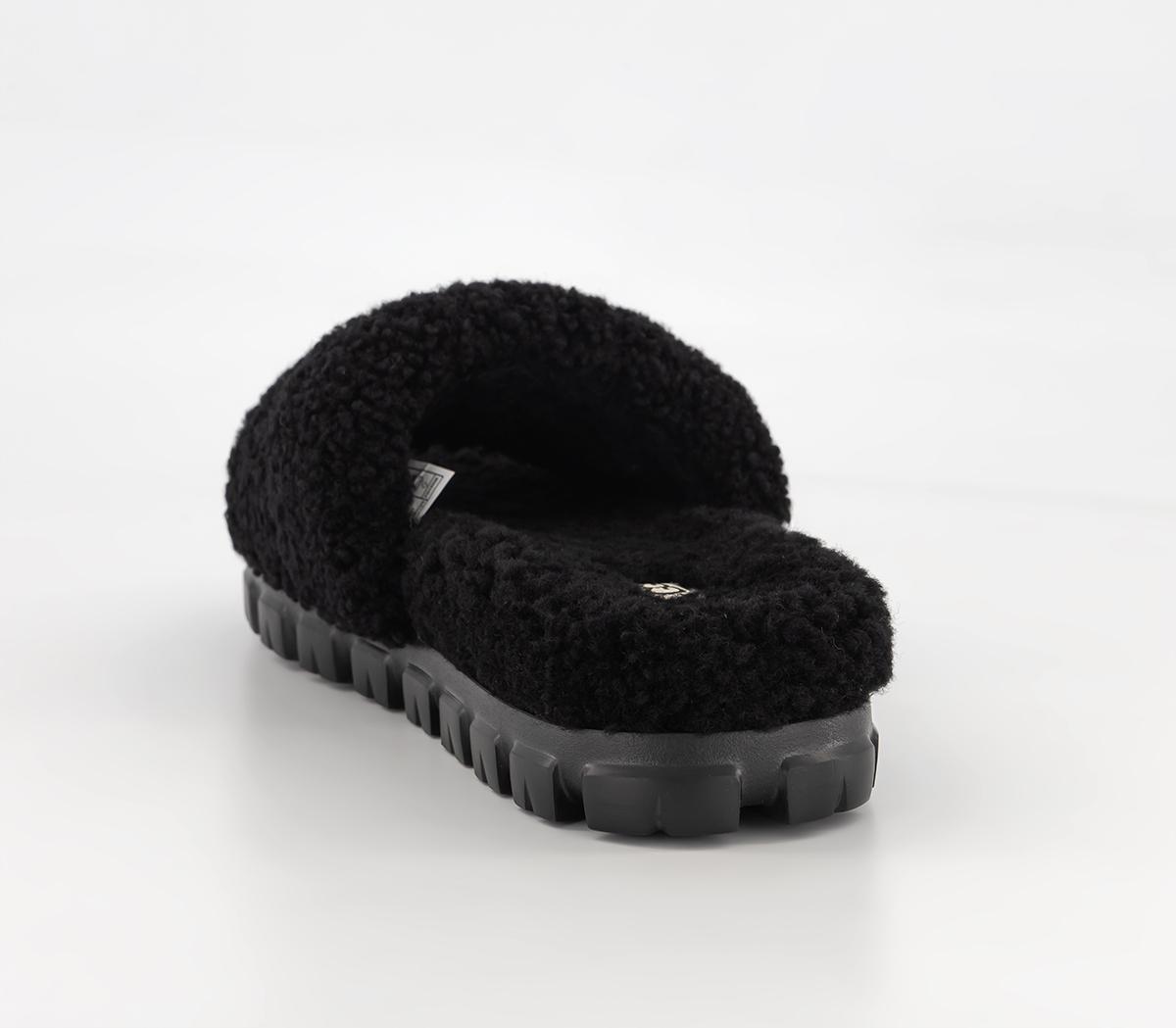 UGG Cozette Curly Slippers Black - Premium Gifts