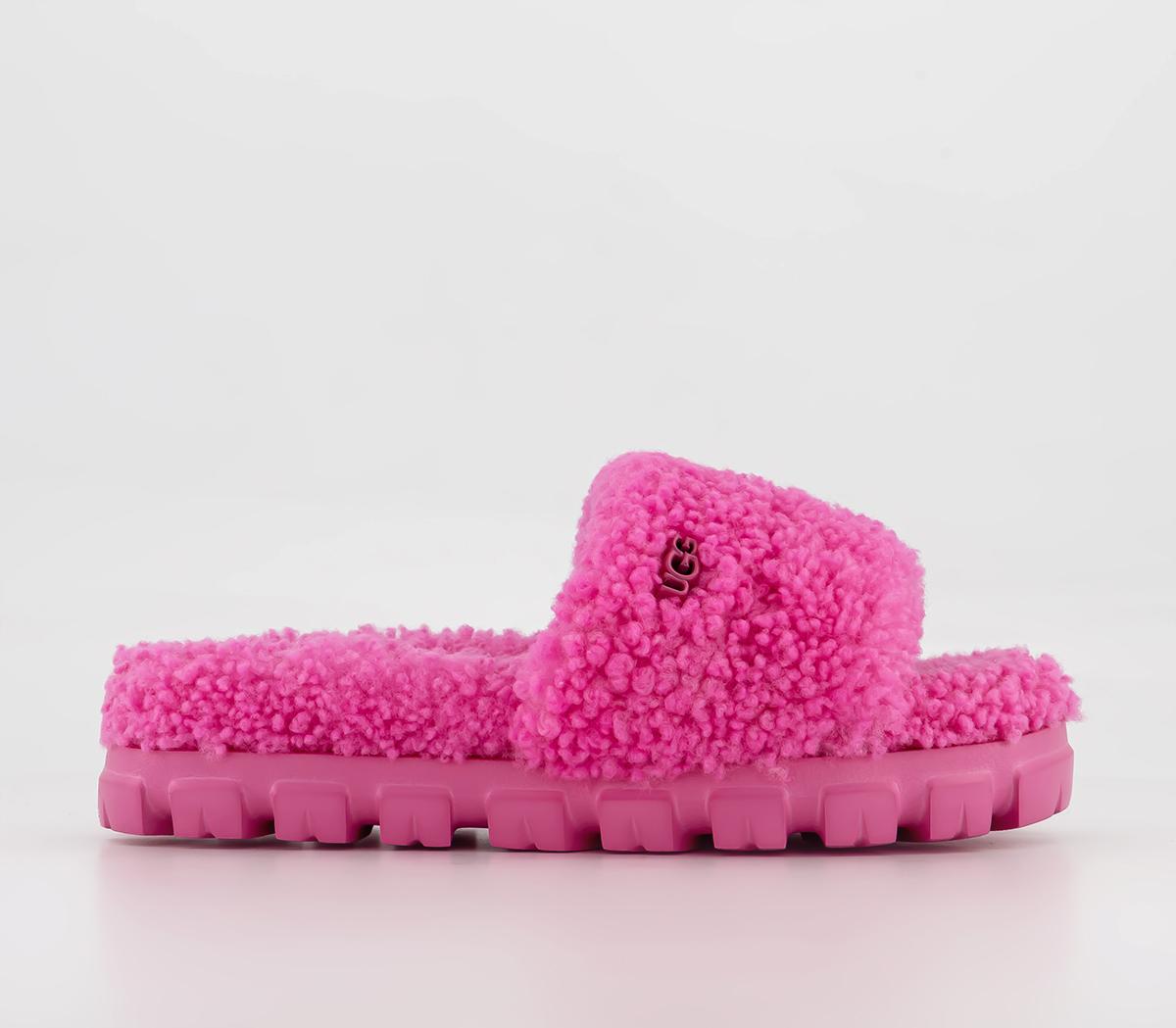 Cozette Curly Slippers Carnation