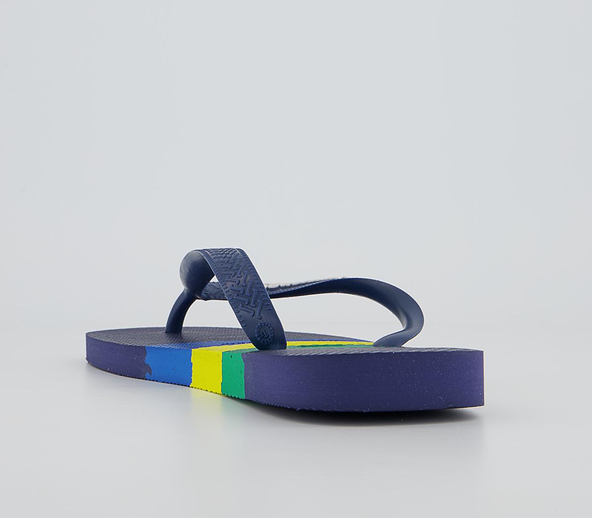 Havaianas Brasil Tech Ii Flip Flops Havaianas Brasil Tech Ii Flip Flops Navy