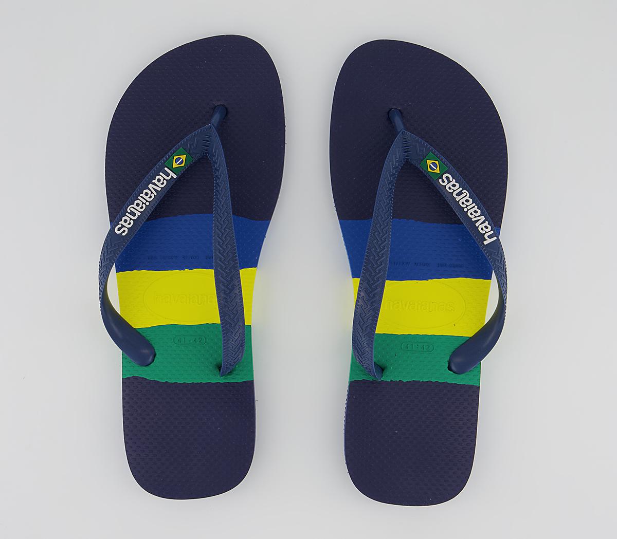 Havaianas Brasil Tech Ii Flip Flops Navy - Men’s Sandals