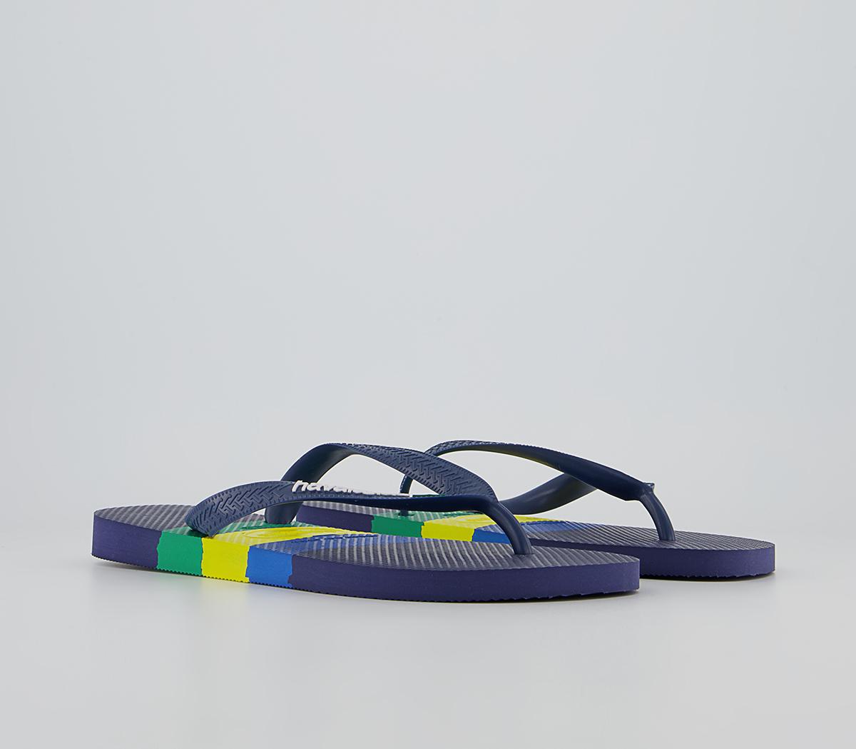 Havaianas Brasil Tech Ii Flip Flops Havaianas Brasil Tech Ii Flip Flops Navy