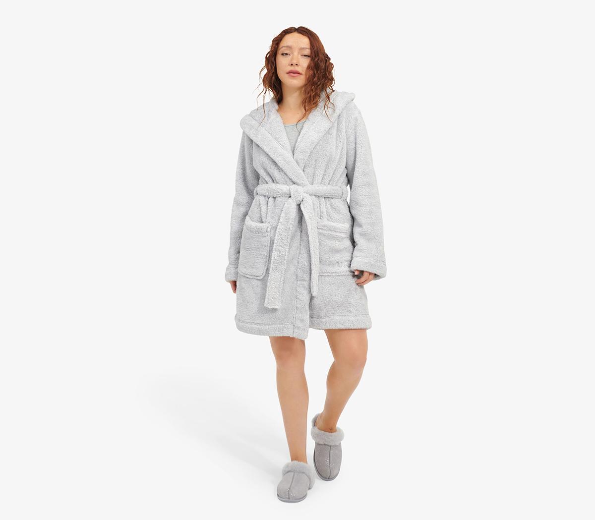 UGG Aarti Sparkle Dressing Gown Metal Grey Heather, Xs
