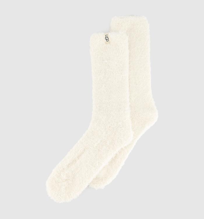 UGG Teddi Cozy Crew Socks Cream