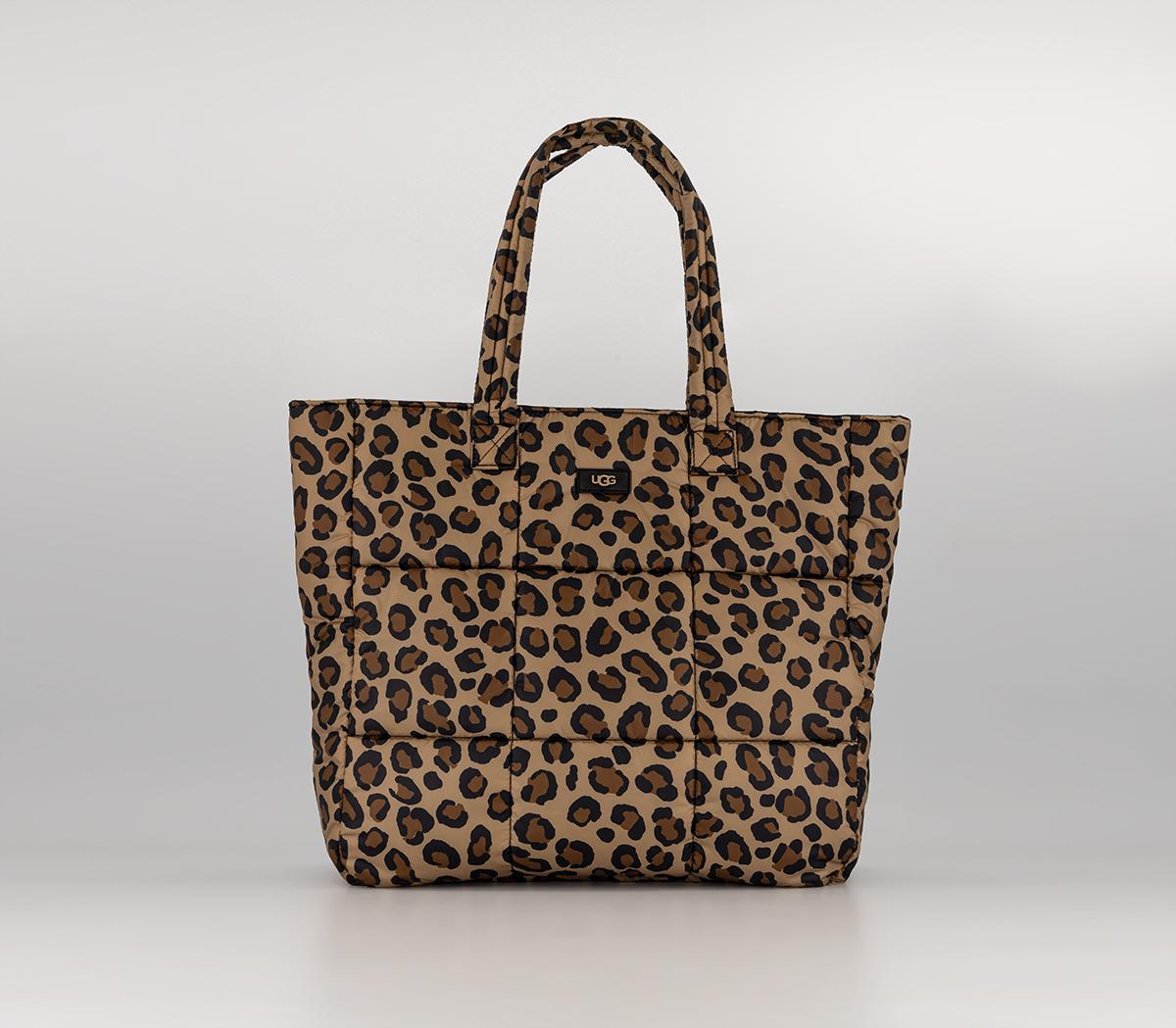 UGG Ellory Puff Tote Bag Natural Spotty, One Size