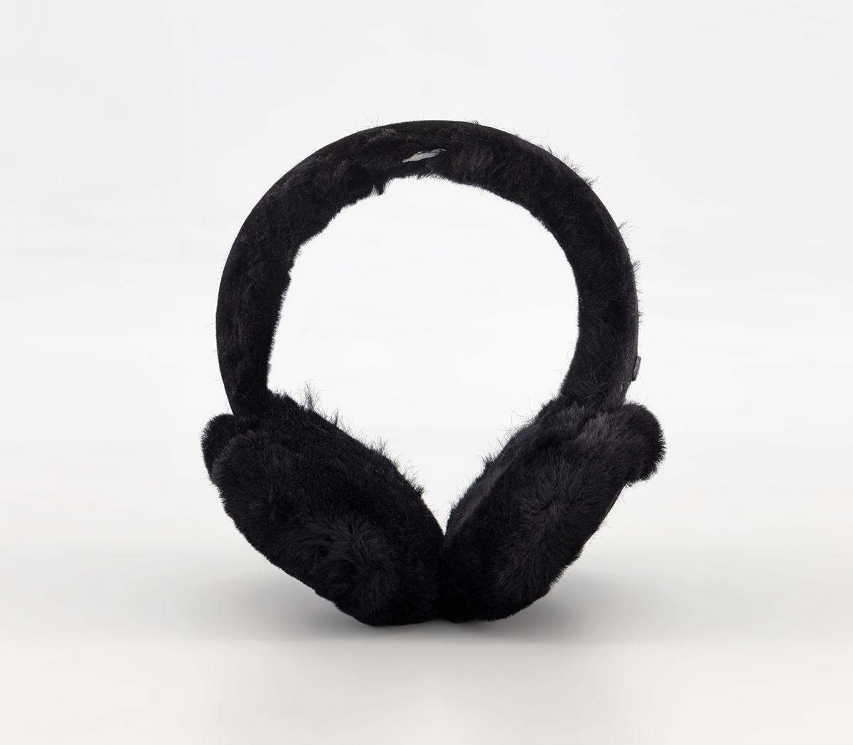 UGG Sheepskin Wireless Earmuffs Black Accessories