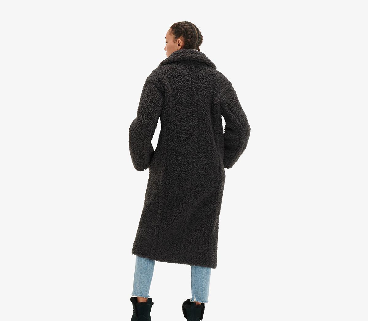UGGGertrude Long Teddy Coat UGGGertrude Long Teddy CoatInk Black