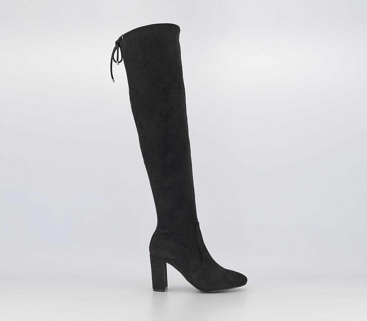 OFFICEWide Fit Katie Stretch Over The Knee BootsBlack