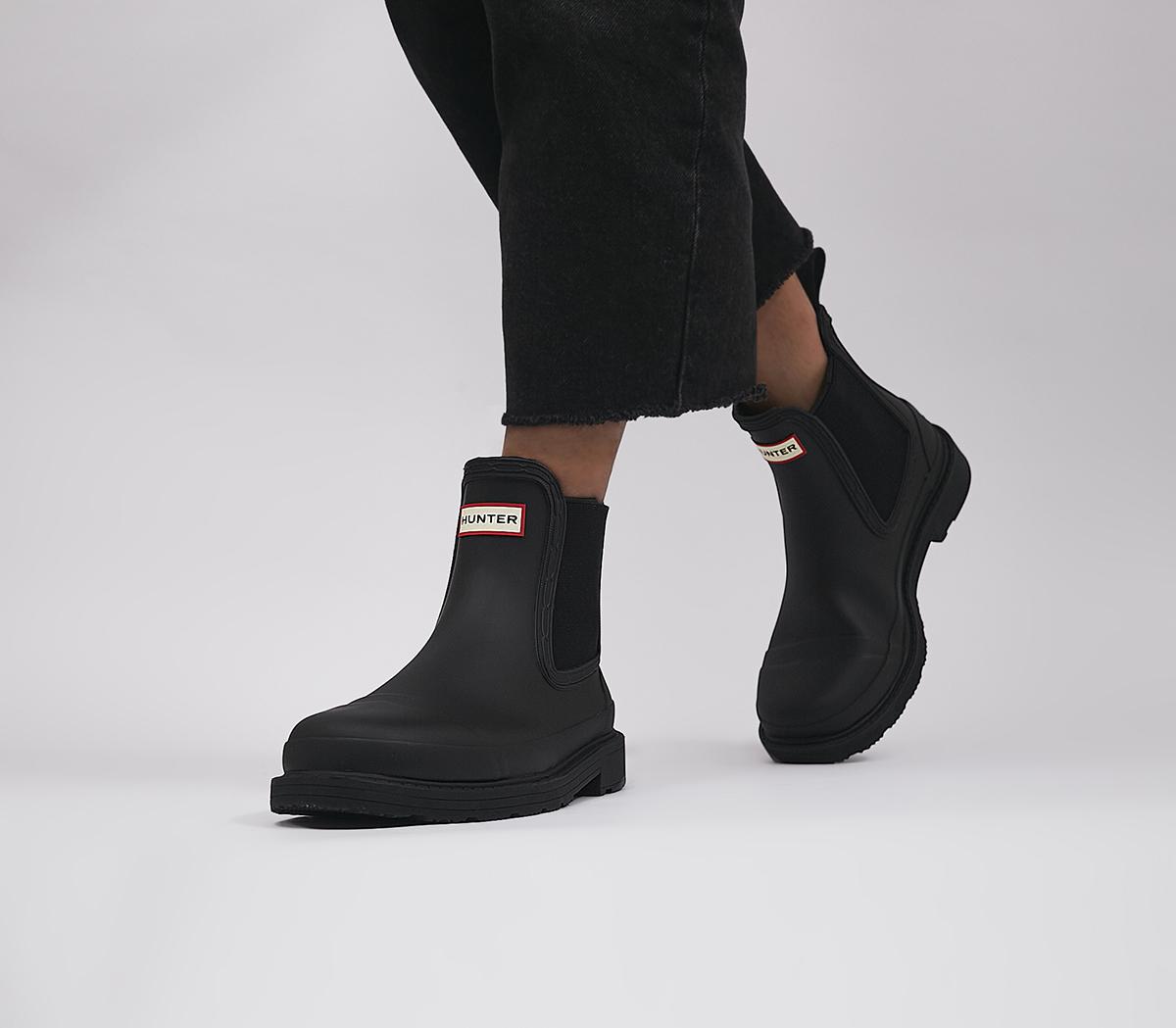 Black hunter ankle discount boots