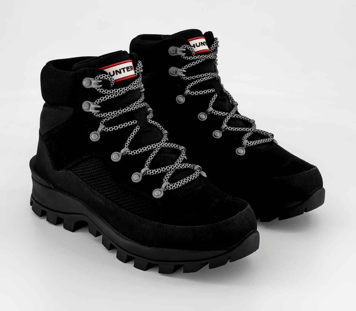 Hunter Explorer Boots Black - Women's Ankle Boots
