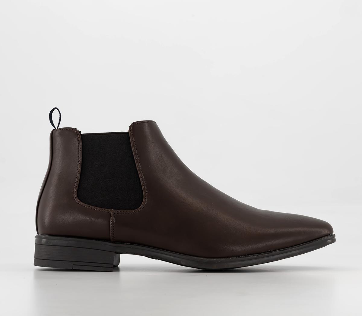 OFFICE Wide Fit Bexleyheath Chelsea Boots Brown Men’s Chelsea Boots