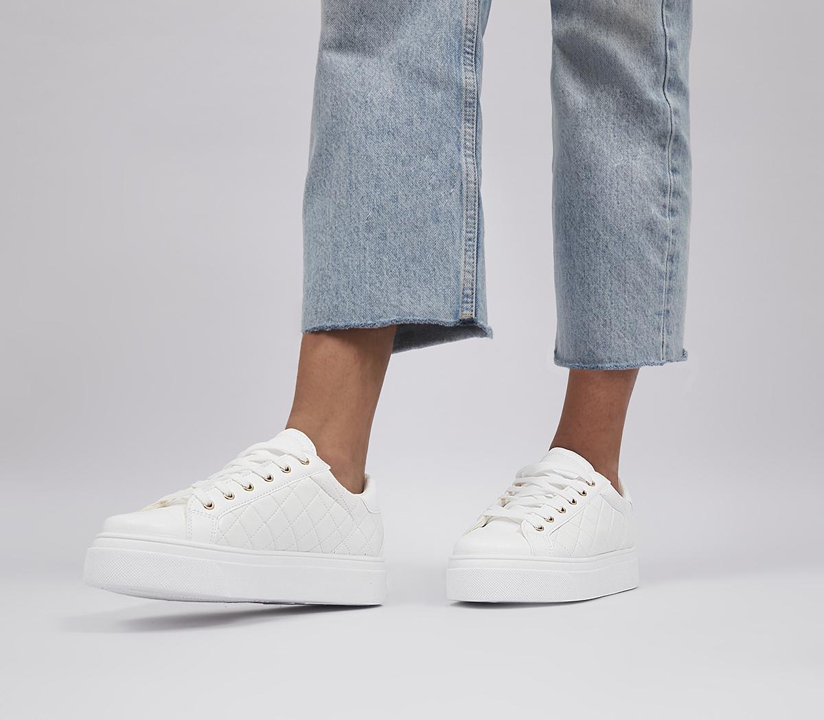 Office white hot sale womens trainers