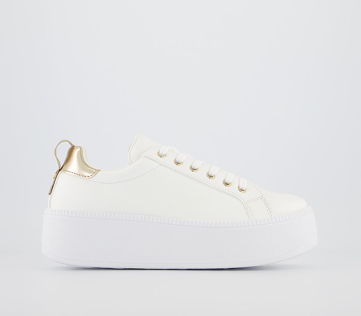 OFFICEFiesta Flatform Lace Up TrainersWhite