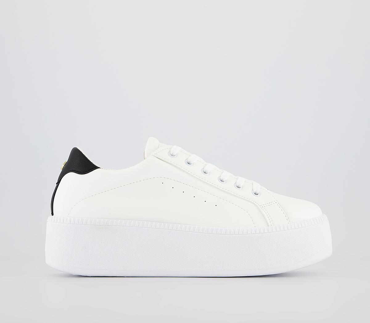 Platform trainers hot sale white uk