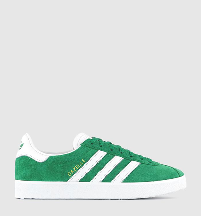 adidas Gazelle 85 Trainers Green White Gold Met