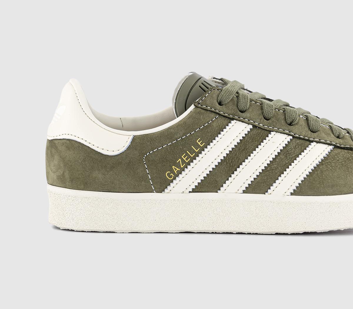 adidas Gazelle 85 Trainers Olive Strata Chalk White Wonder White ...