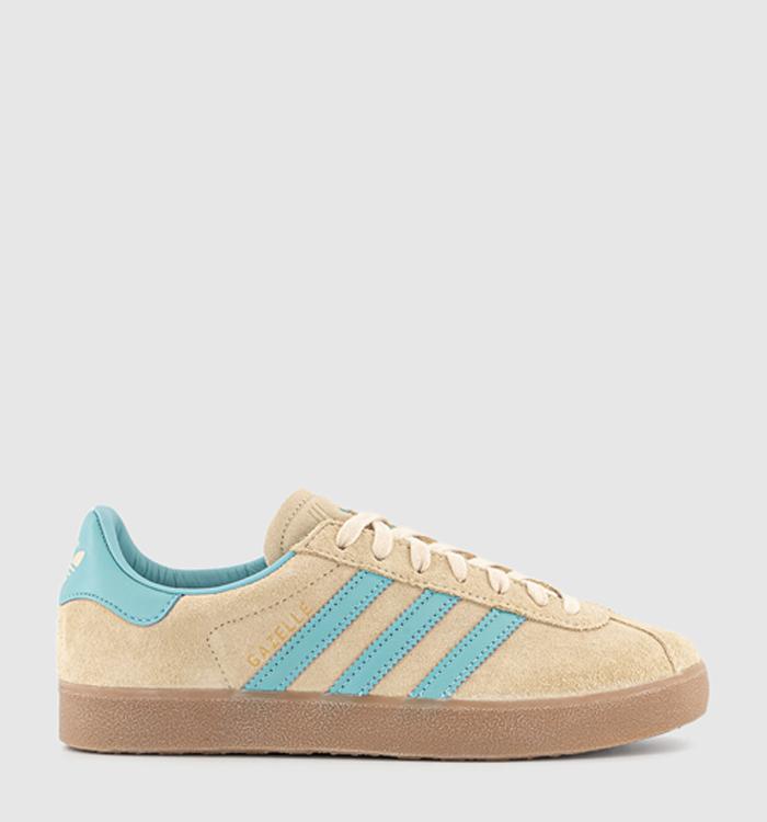 adidas Gazelle 85 Trainers Golden Beige Dark Brown Gold