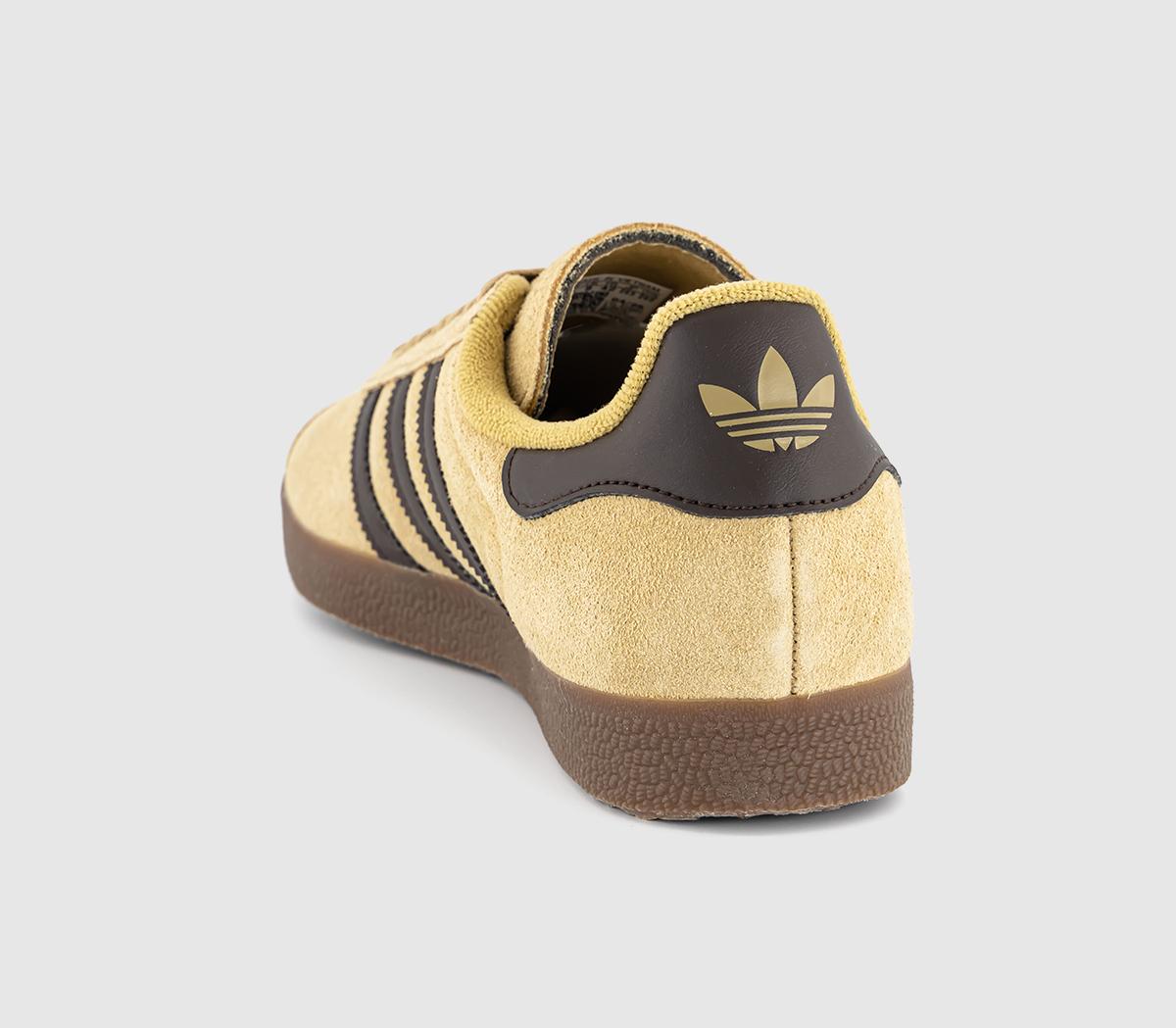 adidasGazelle 85 TrainersGolden Beige Dark Brown Gold Metallic
