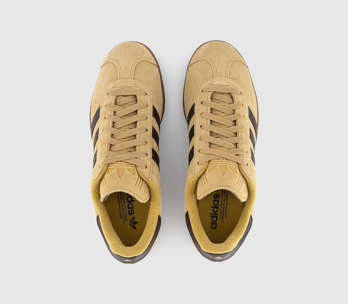 adidasGazelle 85 TrainersGolden Beige Dark Brown Gold Metallic