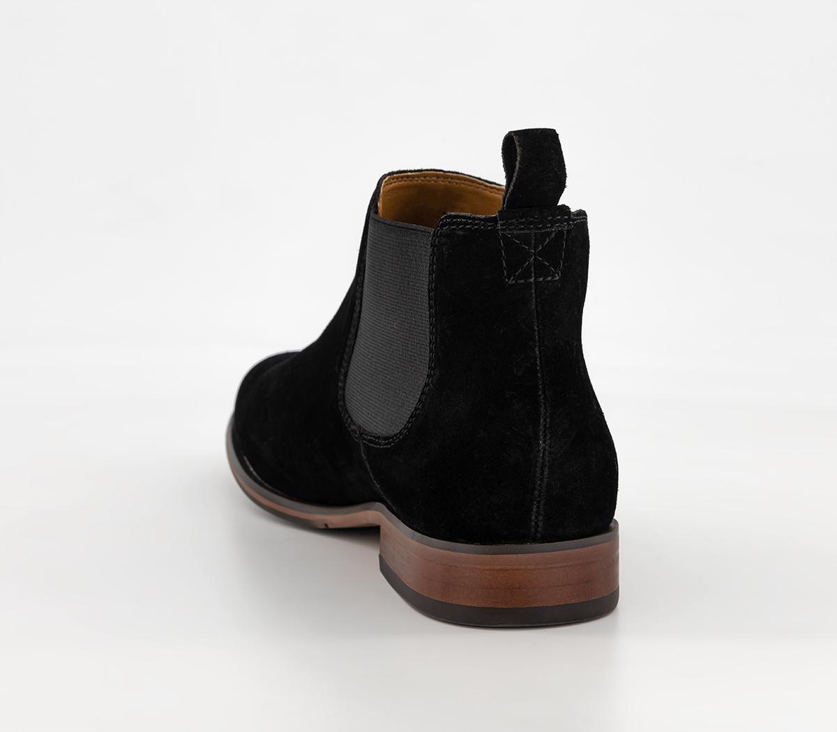 OFFICE Wide Fit Barkley 2 Boots Black Suede Men’s Boots