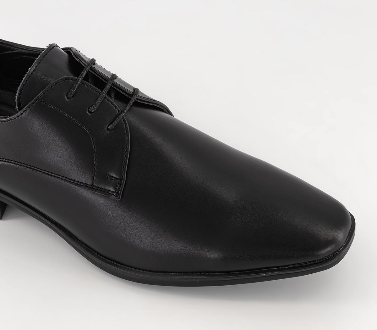 Derby Shoes Mens Black Shoes Wide Fit Black Leather Wide Fit Derby