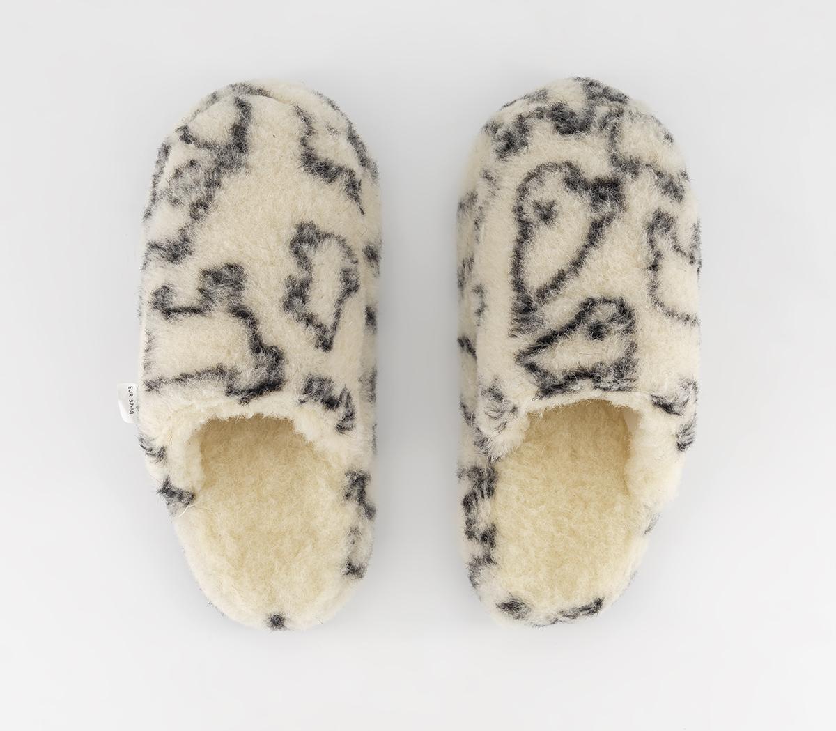 Yoko WoolYoko Wool Mule SlippersSheep Print