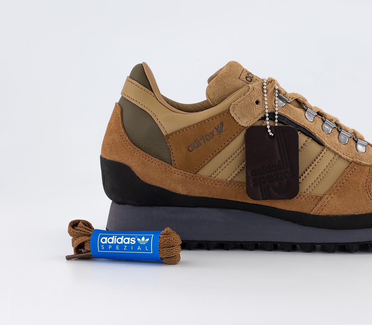 adidas ConsortiumHiavan SPZL Trainers Timber Cardboard Trace Olive