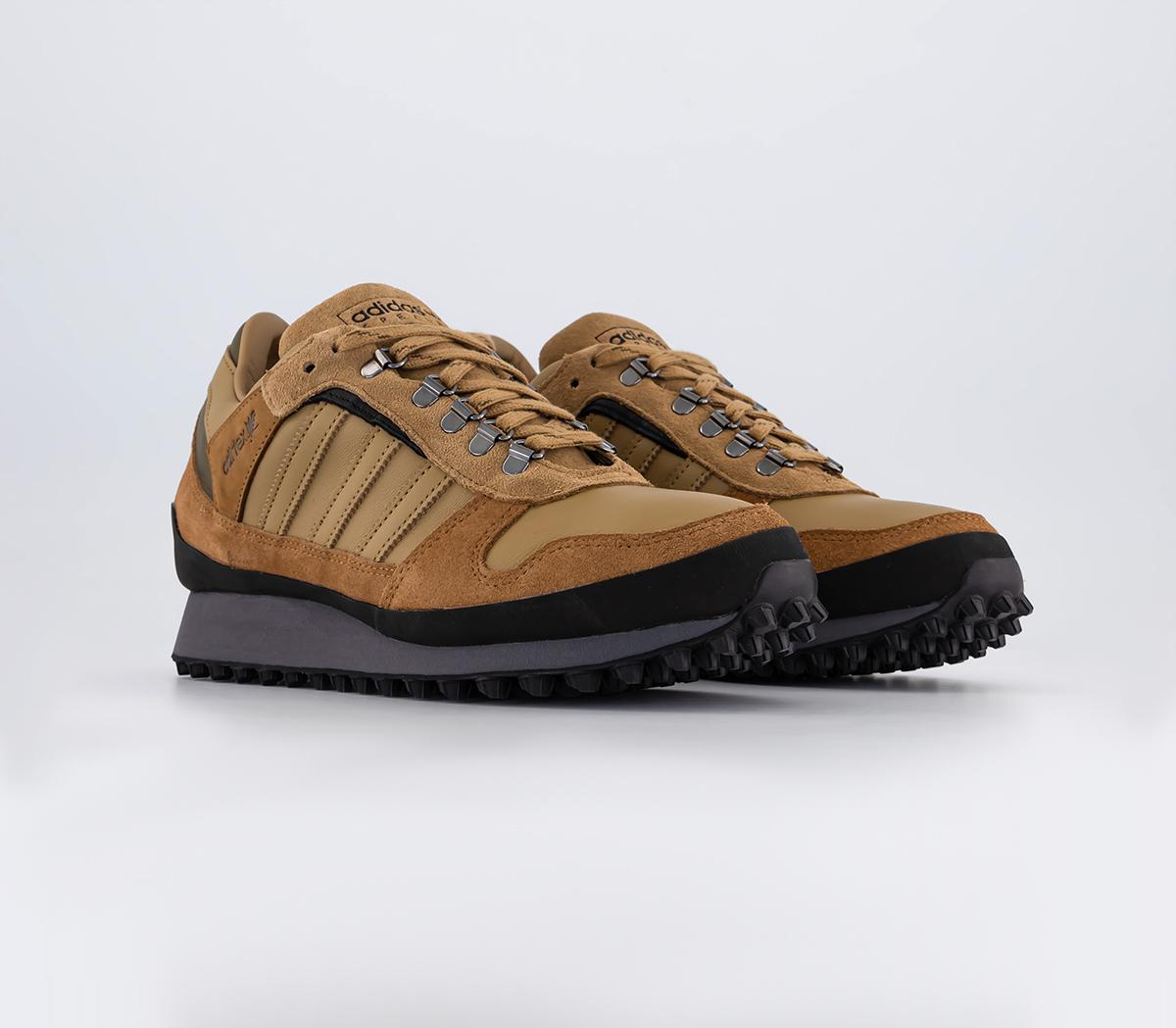adidas ConsortiumHiavan SPZL Trainers Timber Cardboard Trace Olive