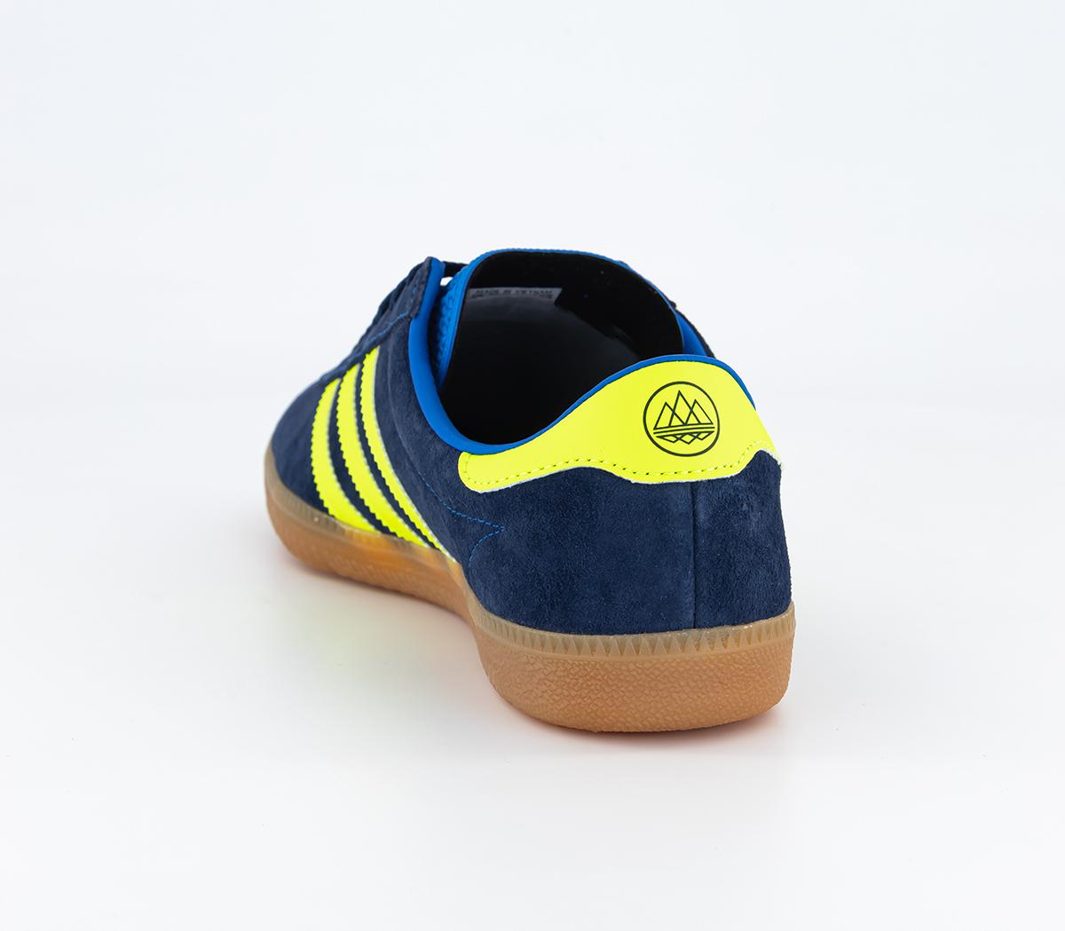adidas ConsortiumHochelaga SPZL Trainers Night Indigo Solar Orange Bluebird