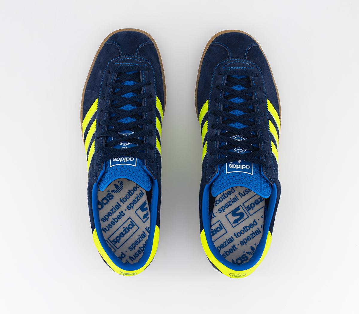 adidas ConsortiumHochelaga SPZL Trainers Night Indigo Solar Orange Bluebird