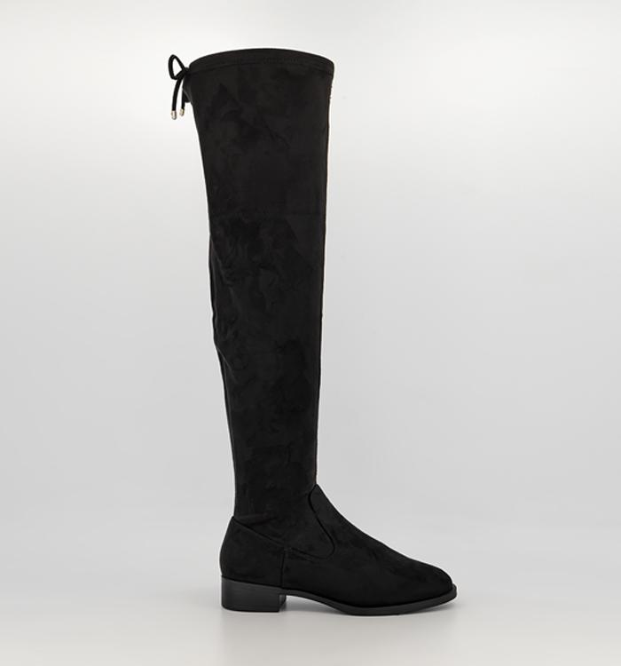 OFFICE Wide Fit Kai Stretch Over The Knee Boots Black