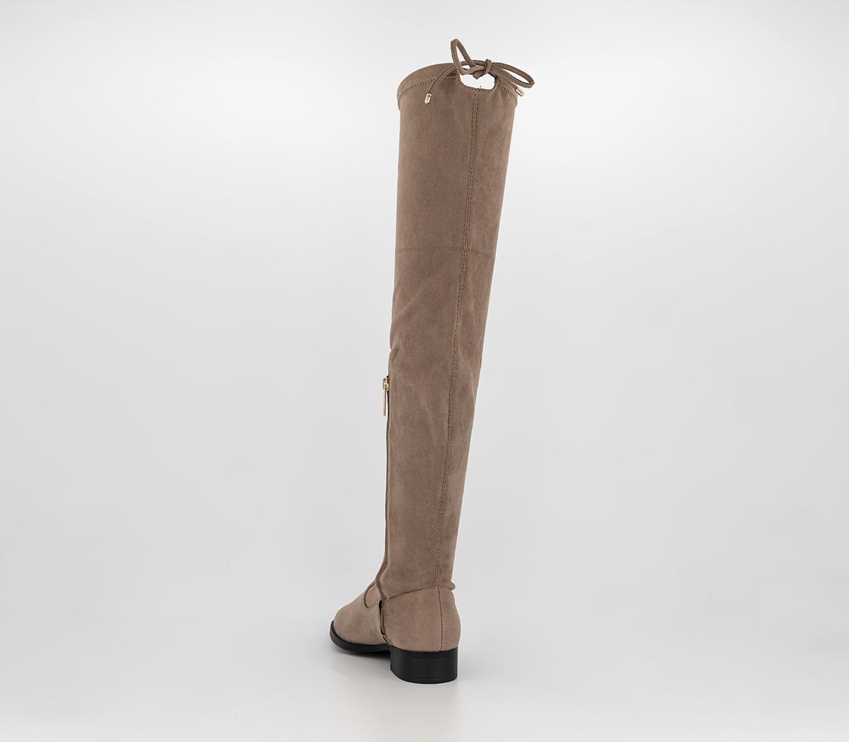 OFFICEWide Fit Kai Stretch Over The Knee Boots OFFICEWide Fit Kai Stretch Over The Knee BootsTaupe