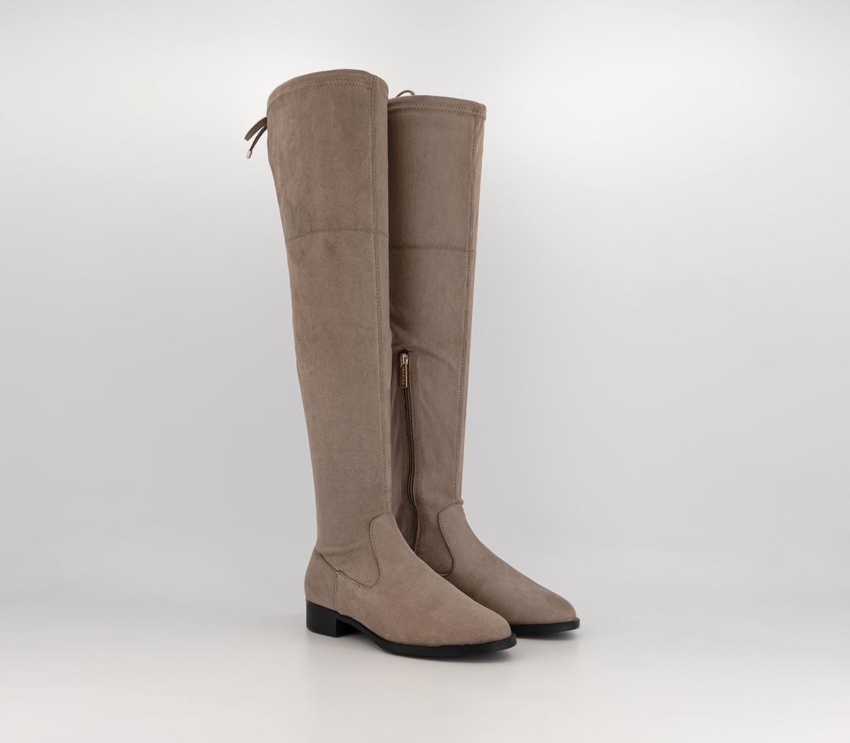 OFFICEWide Fit Kai Stretch Over The Knee Boots OFFICEWide Fit Kai Stretch Over The Knee BootsTaupe