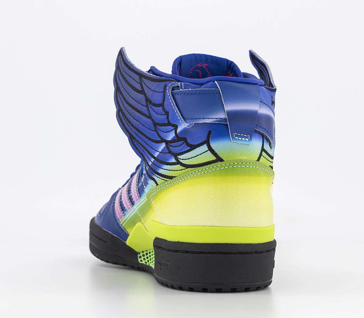 adidasJs Wings 4.0 TrainersBold Blue Shock Pink Light Pink