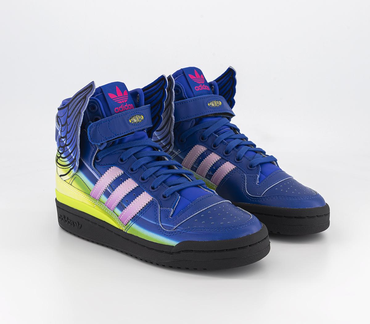 adidasJs Wings 4.0 TrainersBold Blue Shock Pink Light Pink