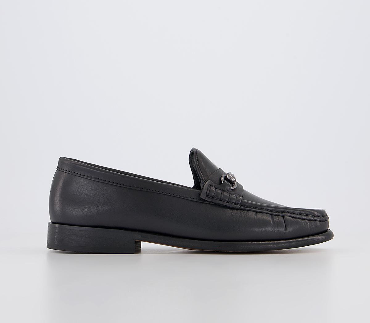 G.H Bass & CoPanama Lianna Horse-bit LoafersBlack Leather