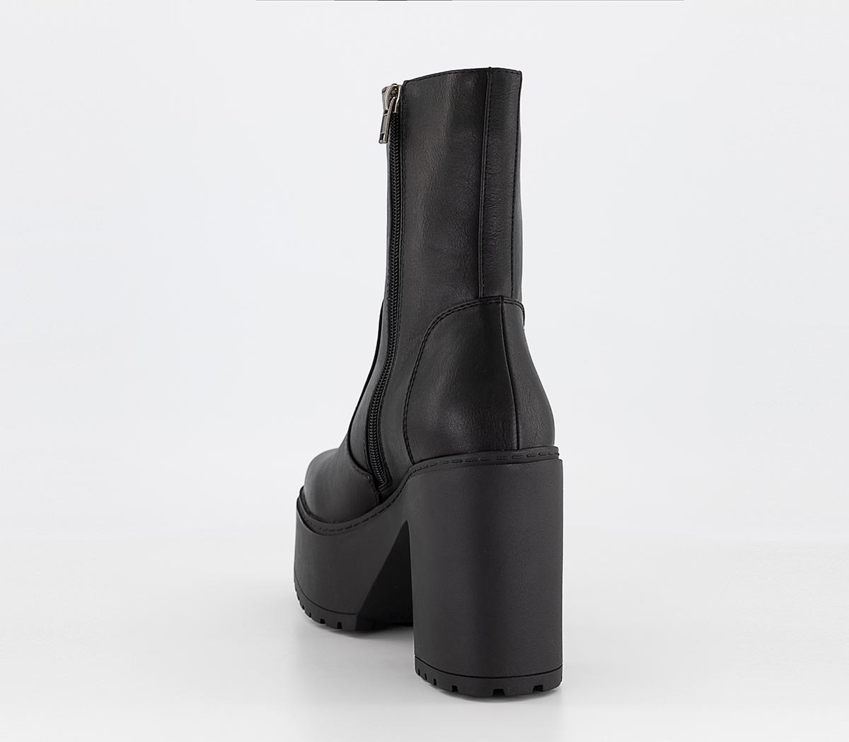 LamodaPlatform Ankle BootsBlack