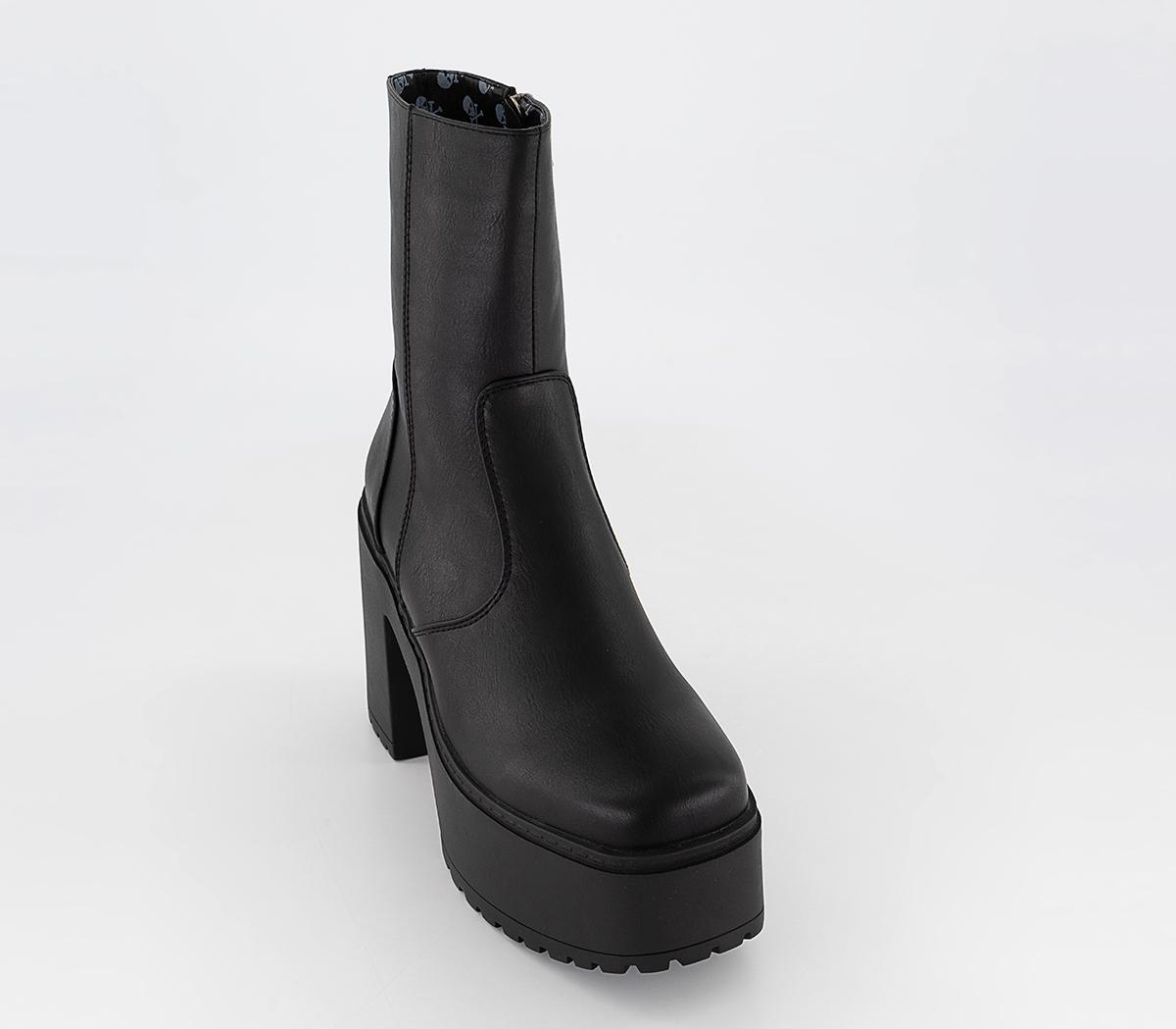 LamodaPlatform Ankle BootsBlack