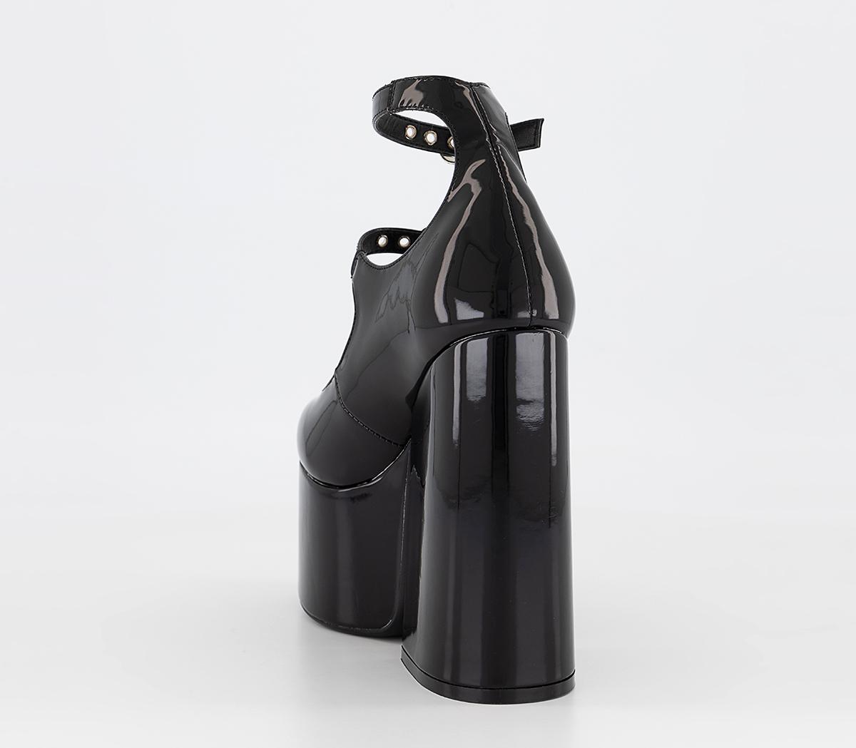LamodaPlatform Mary Jane HeelsBlack Patent