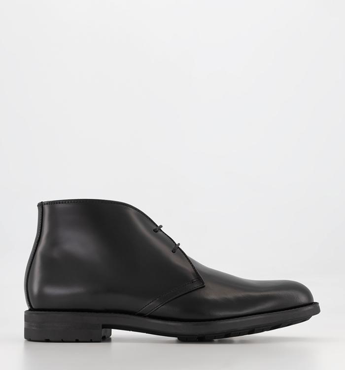 Poste Padrone Chukka Boots Black Leather
