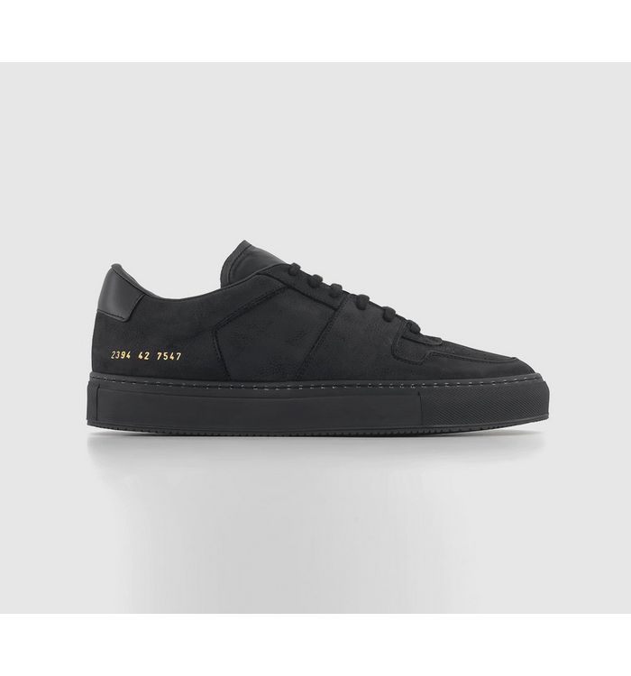 Common Projects Decades Low Trainers Black Nubuck