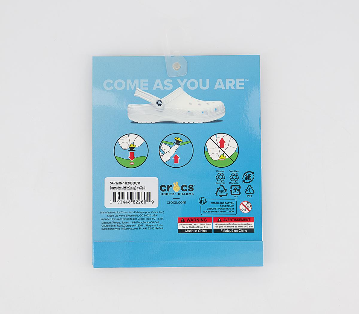 Crocs Sunny Days 5 Pack Jibbitz Crocs Sunny Days 5 Pack Jibbitz Multi