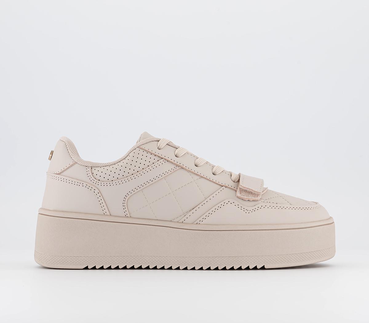 OFFICEFrankie Embossed Lace Up TrainersPink