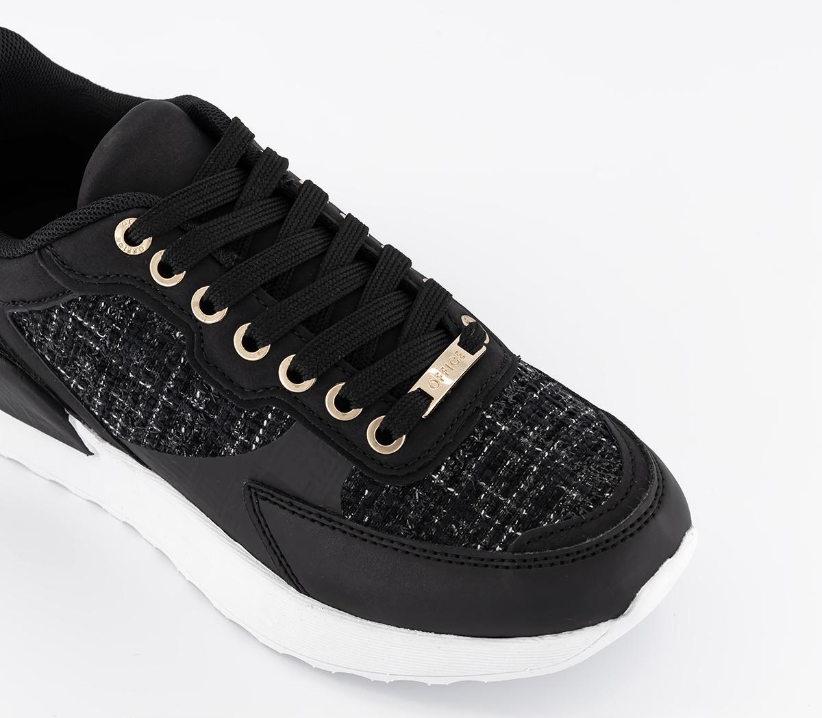 OFFICEFlamingo Panel Lace Up Trainers OFFICEFlamingo Panel Lace Up TrainersBlack Mix