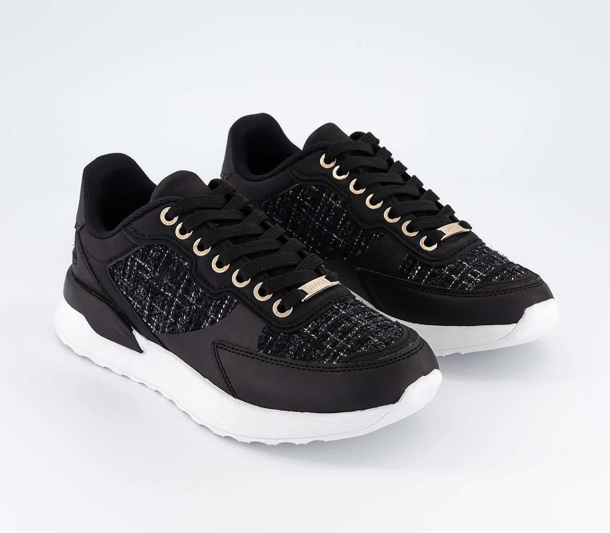 OFFICEFlamingo Panel Lace Up TrainersBlack Mix