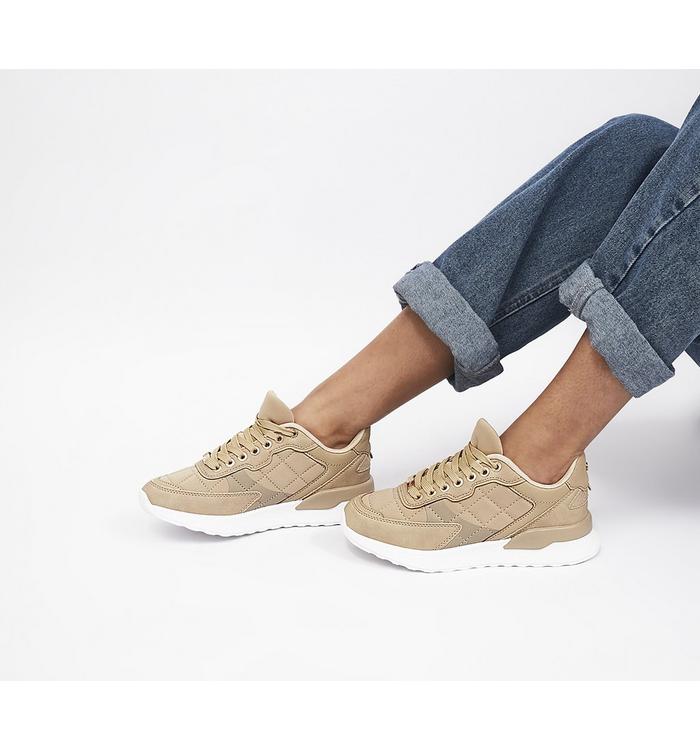 OFFICE Flamingo Panel Lace Up Trainers White Beige Mix | Womens > Fashion Trainers | Offer Price £ 20.00 OFFICE Flamingo Panel Lace Up Trainers White Beige Mix | Womens > Fashion Trainers | Offer Price £ 20.00