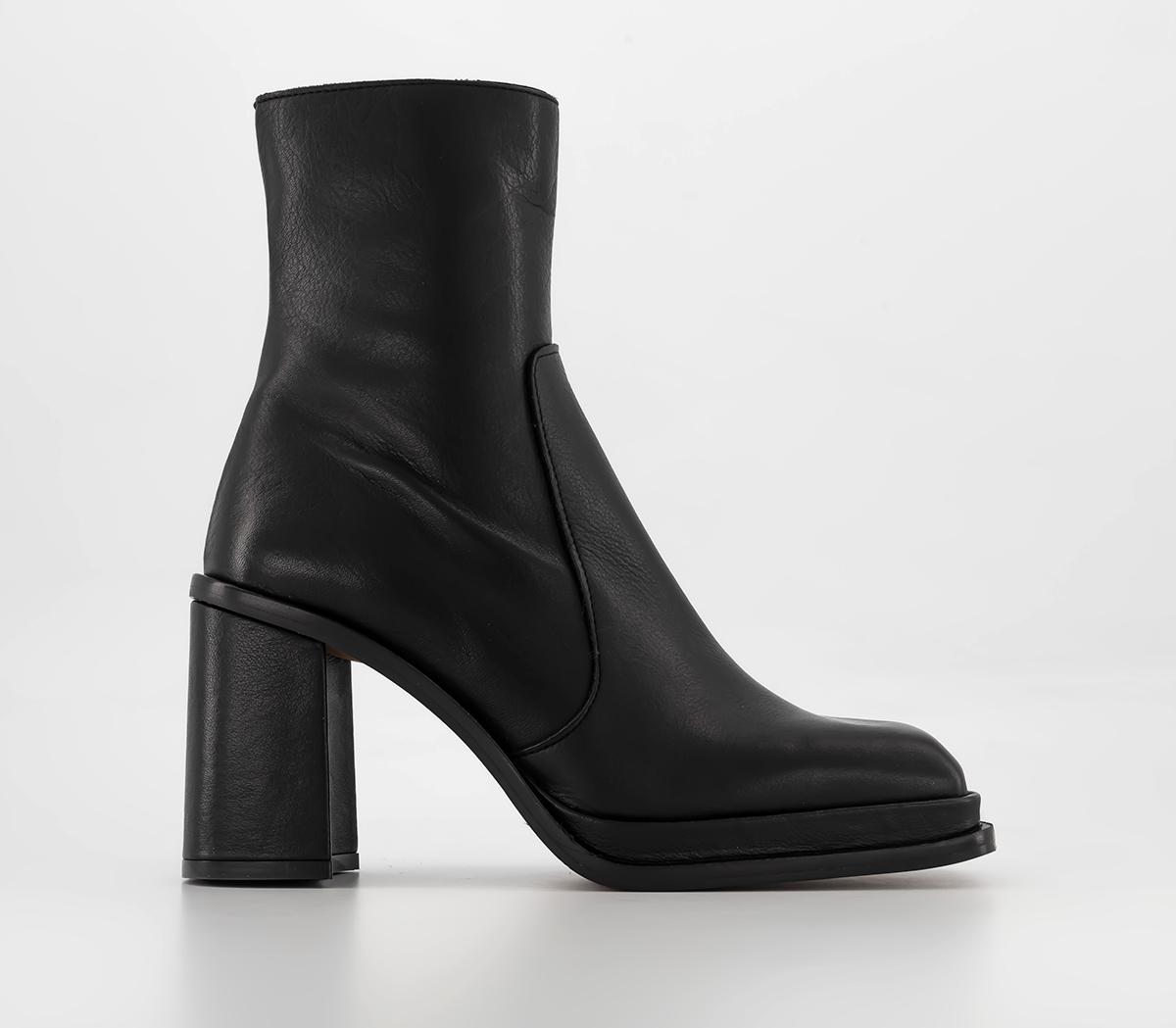 OFFICE Studio Office Studio Amsterdam Square Toe Heel Boots Black ...