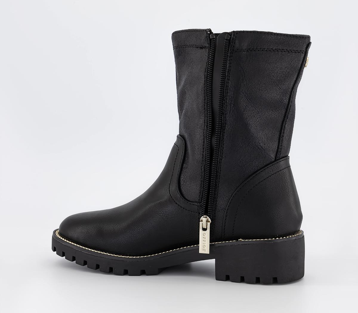 OFFICEAbel Buckle Biker BootsBlack