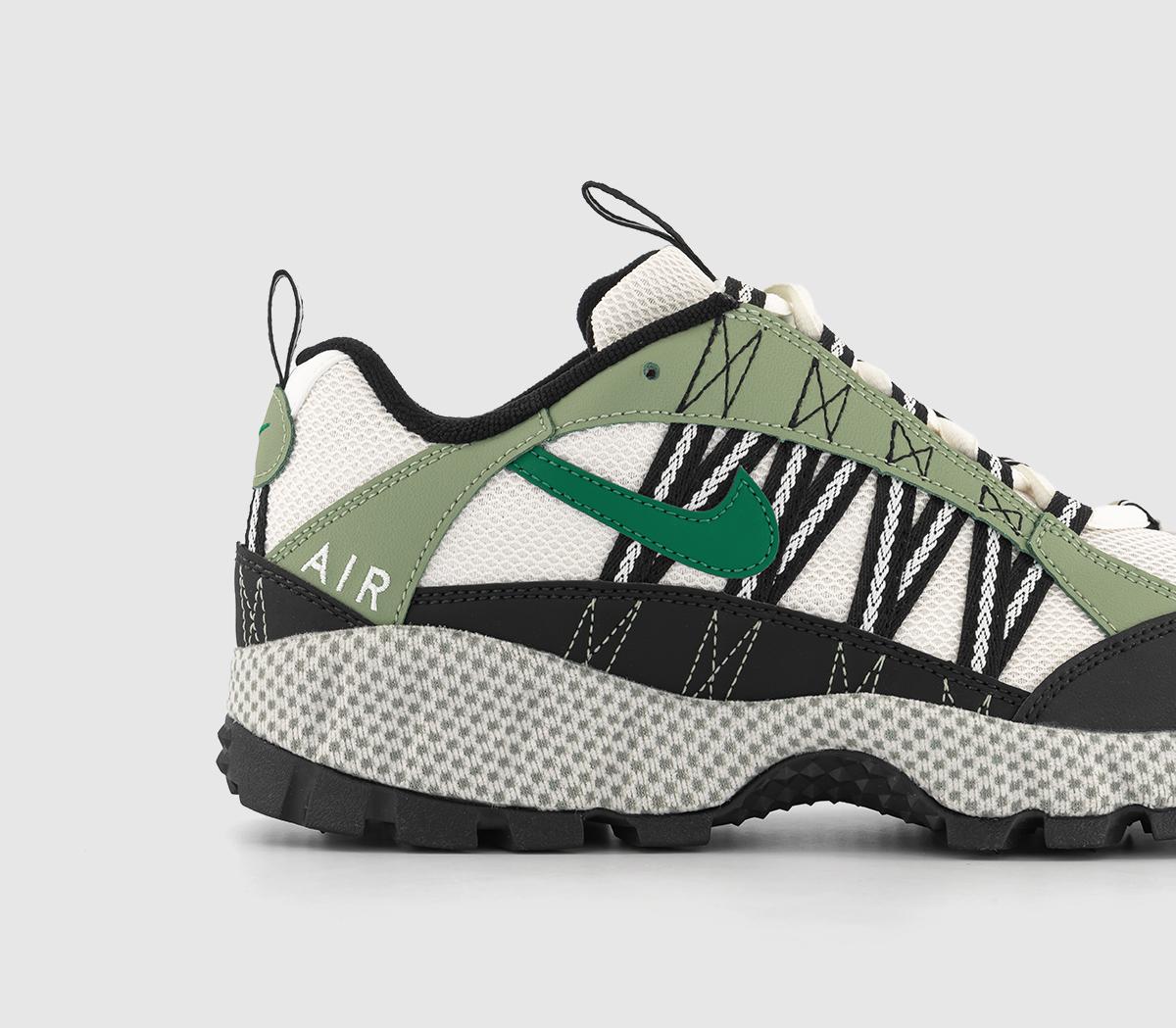 NikeAir Humara Trainers Oil Green Malachite Phantom Light Bone