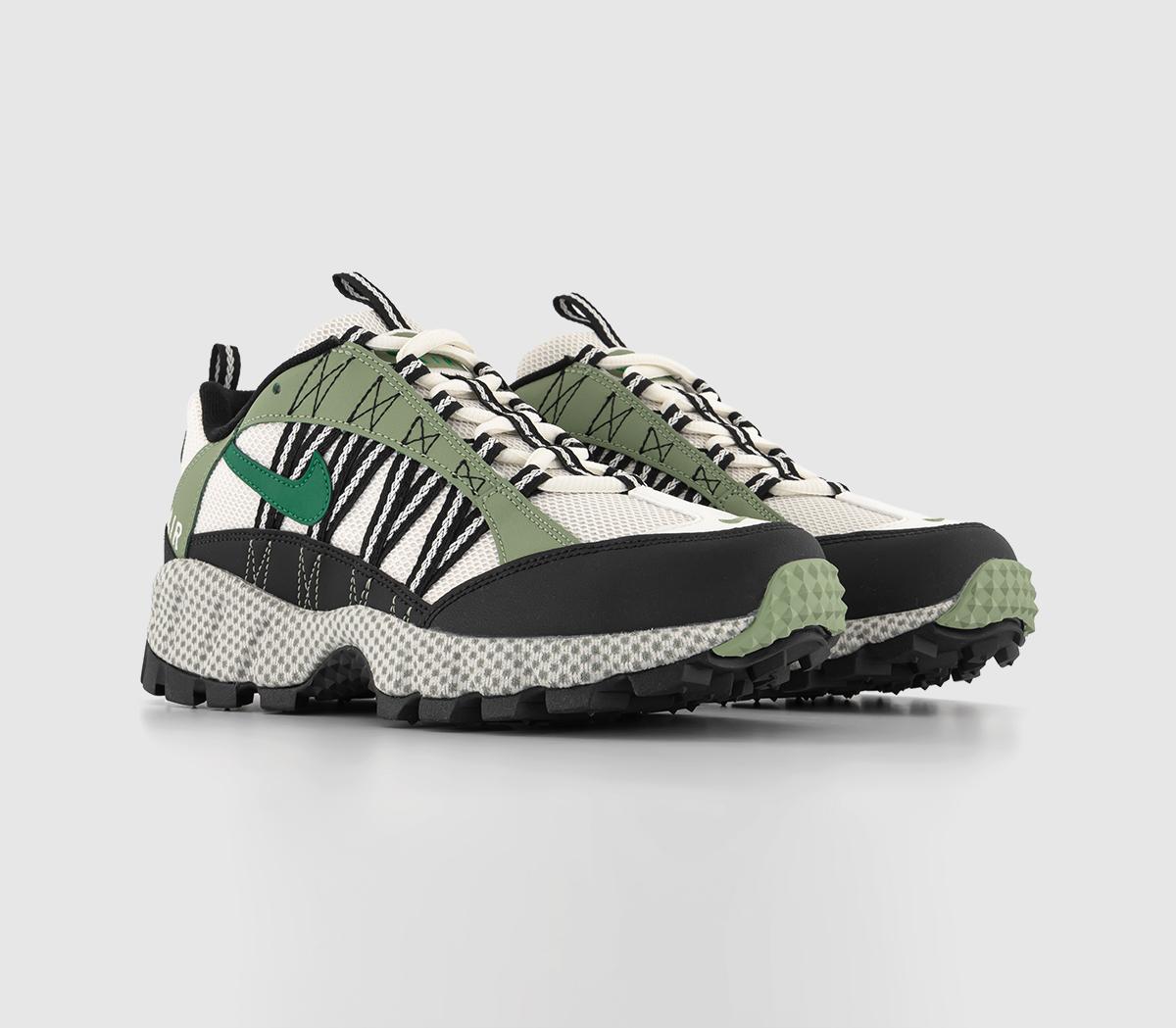 NikeAir Humara Trainers Oil Green Malachite Phantom Light Bone