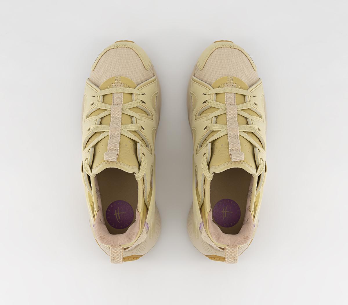 pink and gold huaraches